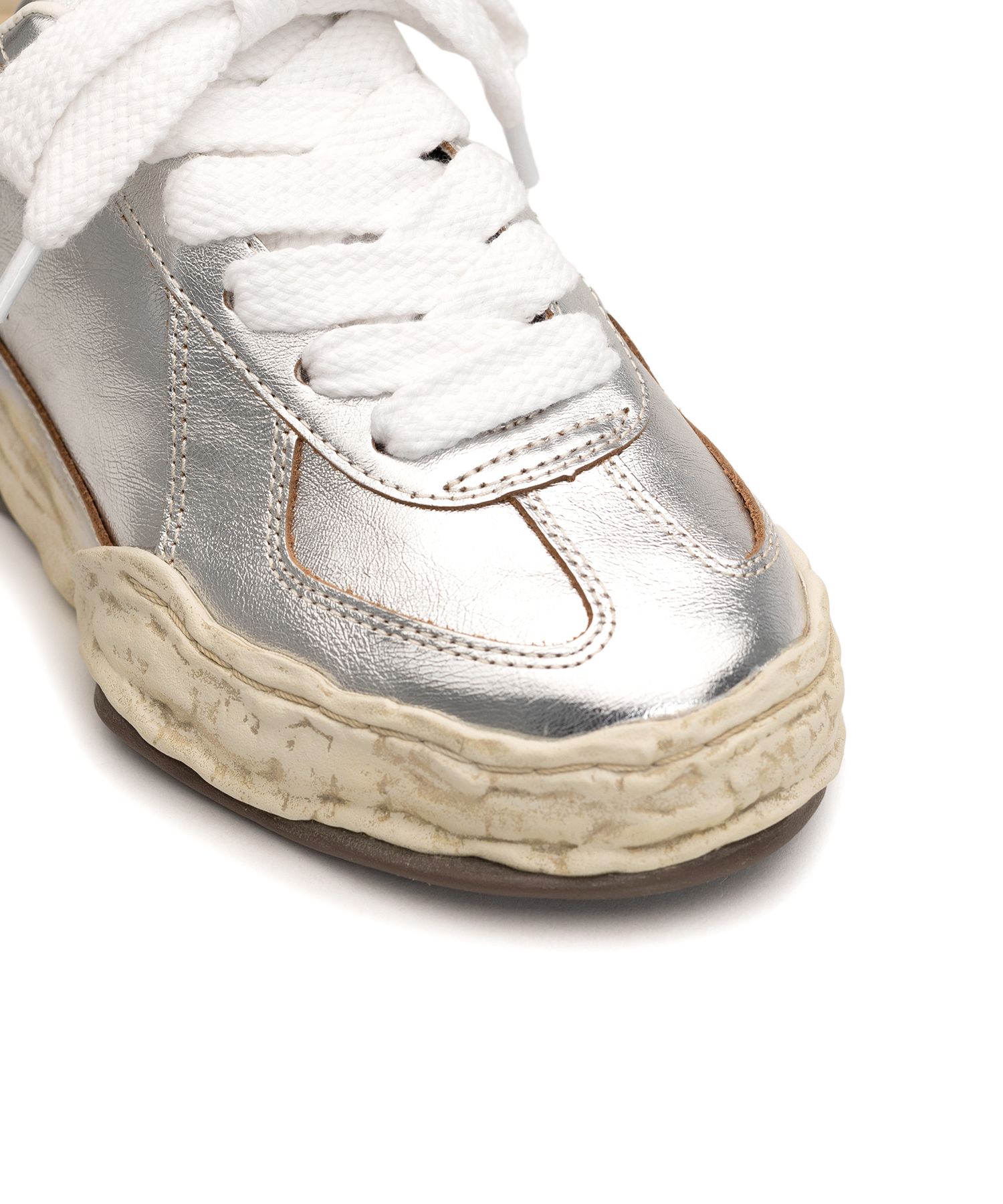 "HERBIE" OG Sole Wrinkled Leather Low-top Sneaker