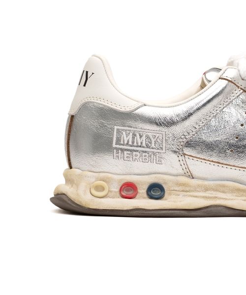 "HERBIE" OG Sole Wrinkled Leather Low-top Sneaker