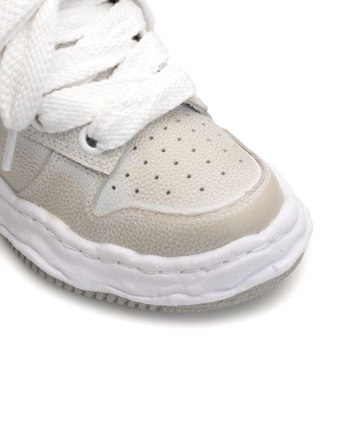 "WAYNE PUFFER" OG Sole Brushed Shrink Leather Low-top Sneaker