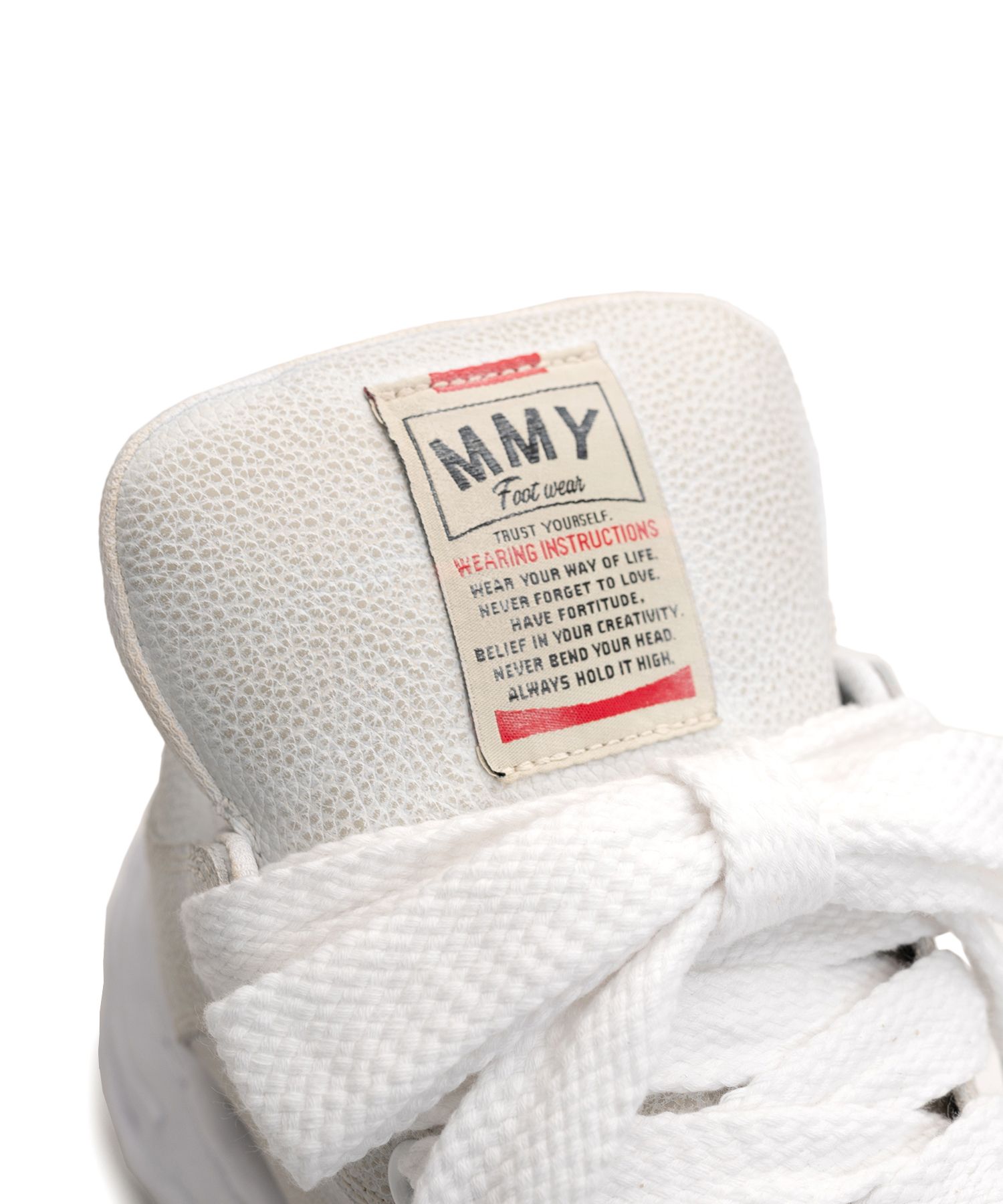 "WAYNE PUFFER" OG Sole Brushed Shrink Leather Low-top Sneaker