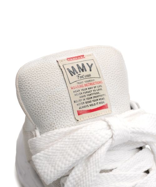 "WAYNE PUFFER" OG Sole Brushed Shrink Leather Low-top Sneaker