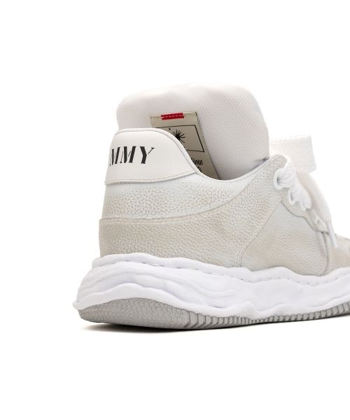 "WAYNE PUFFER" OG Sole Brushed Shrink Leather Low-top Sneaker