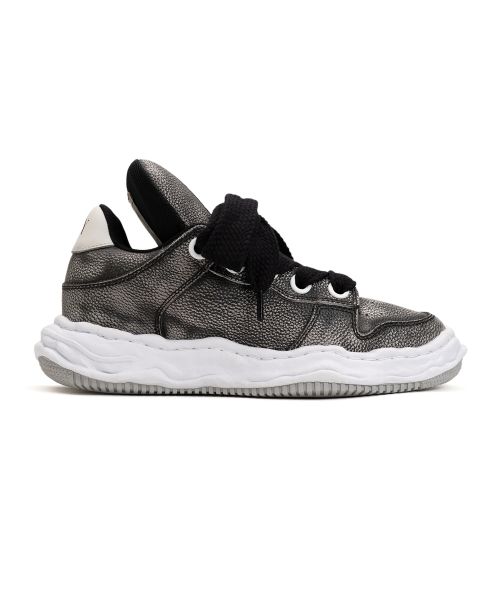 "WAYNE PUFFER" OG Sole Brushed Shrink Leather Low-top Sneaker