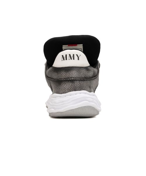 "WAYNE PUFFER" OG Sole Brushed Shrink Leather Low-top Sneaker