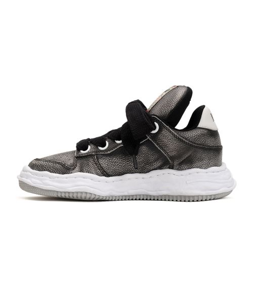 "WAYNE PUFFER" OG Sole Brushed Shrink Leather Low-top Sneaker