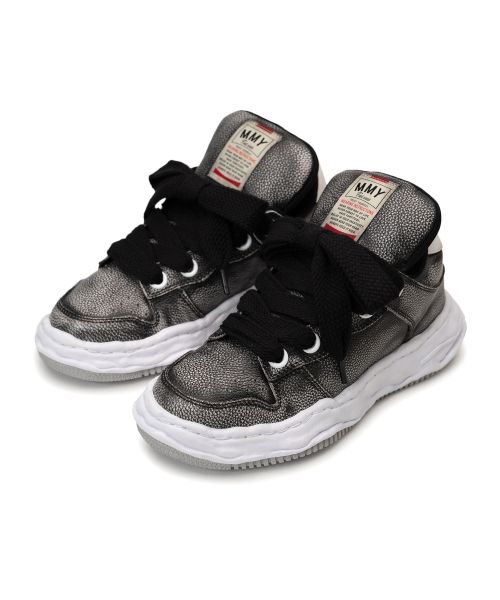 "WAYNE PUFFER" OG Sole Brushed Shrink Leather Low-top Sneaker