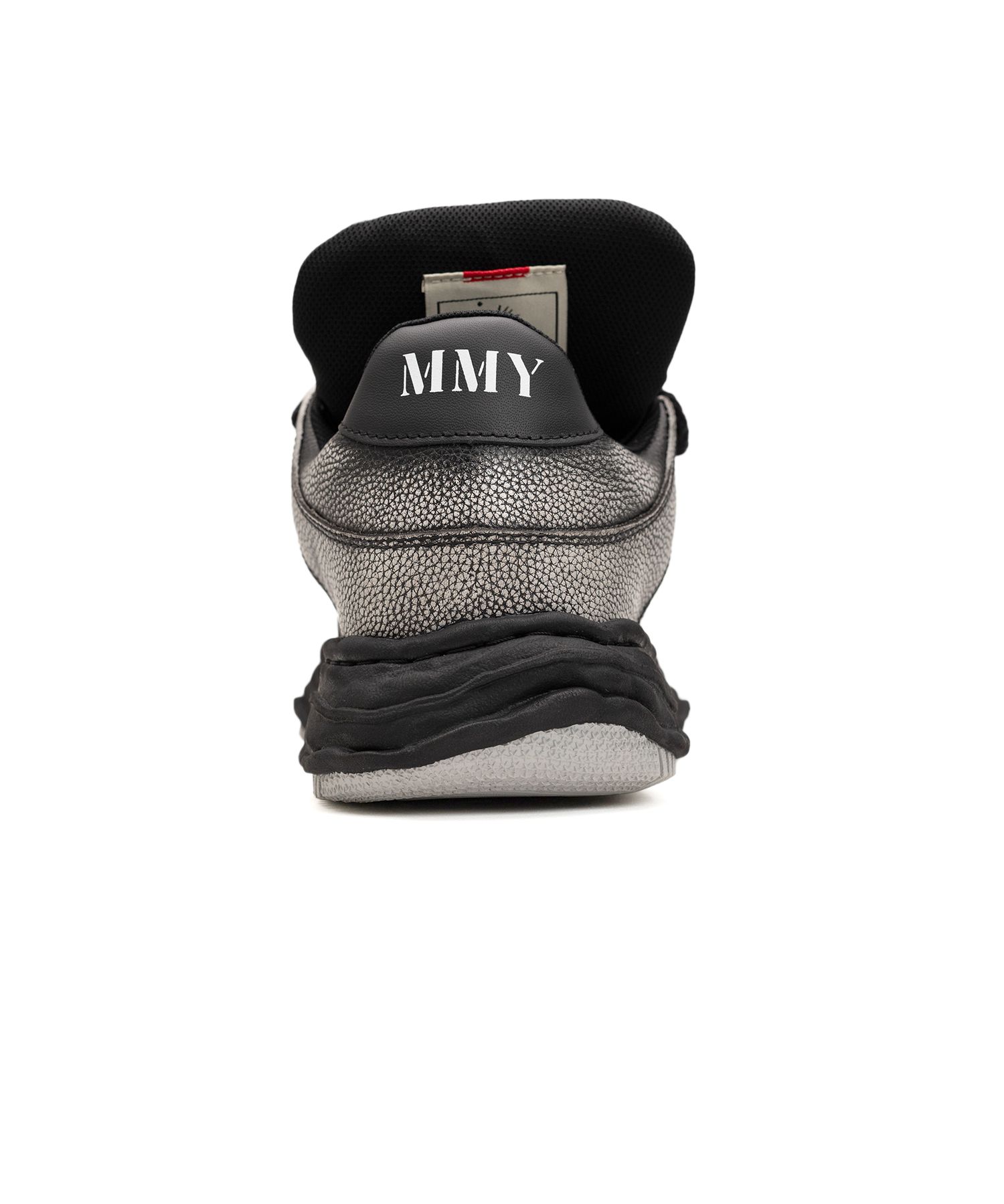 "WAYNE PUFFER" OG Sole Brushed Shrink Leather Low-top Sneaker