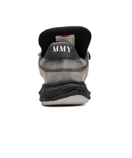 "WAYNE PUFFER" OG Sole Brushed Shrink Leather Low-top Sneaker