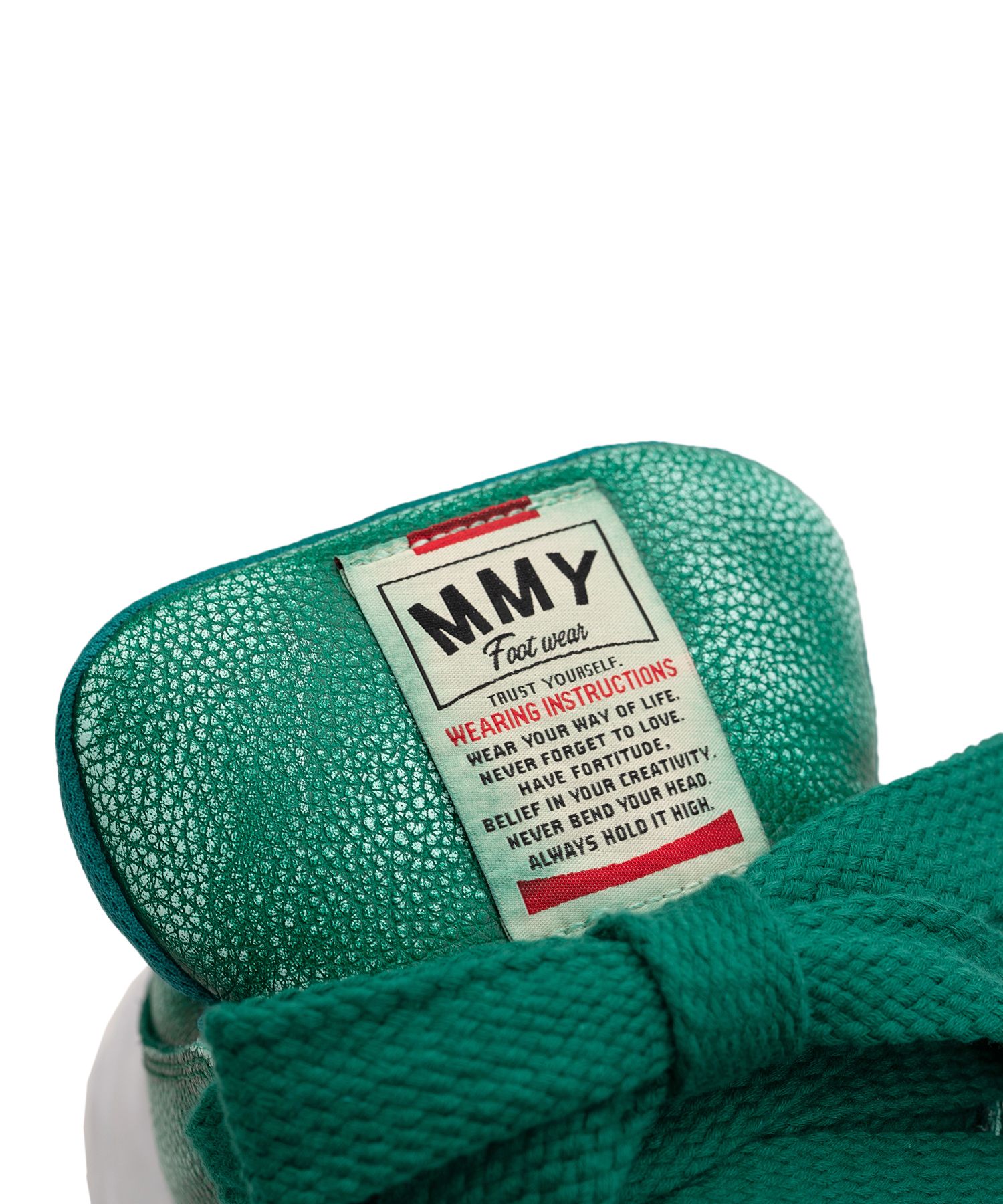 "WAYNE PUFFER" OG Sole Brushed Shrink Leather Low-top Sneaker