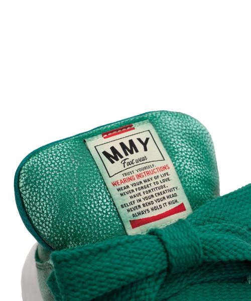 "WAYNE PUFFER" OG Sole Brushed Shrink Leather Low-top Sneaker