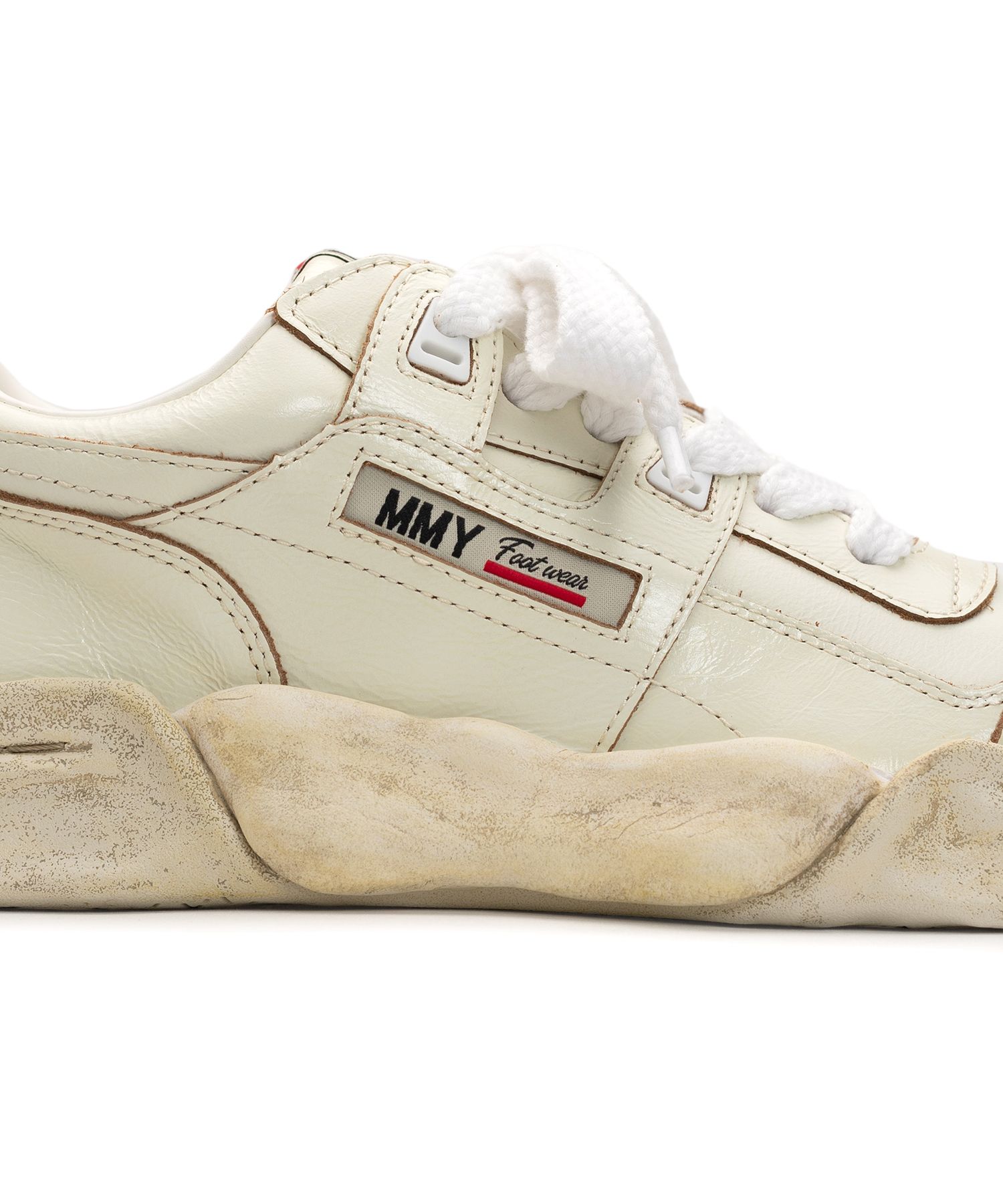 "PARKER" OG Sole Wrinkled Leather Low-top Sneaker