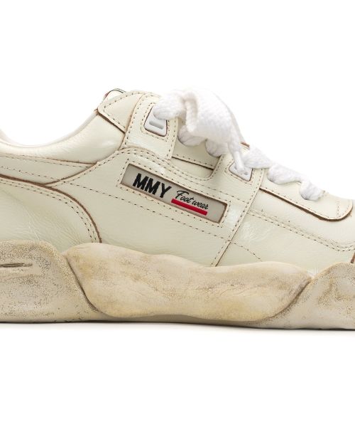 "PARKER" OG Sole Wrinkled Leather Low-top Sneaker