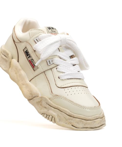 "PARKER" OG Sole Wrinkled Leather Low-top Sneaker