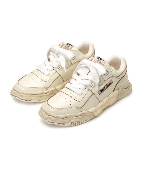 "PARKER" OG Sole Wrinkled Leather Low-top Sneaker