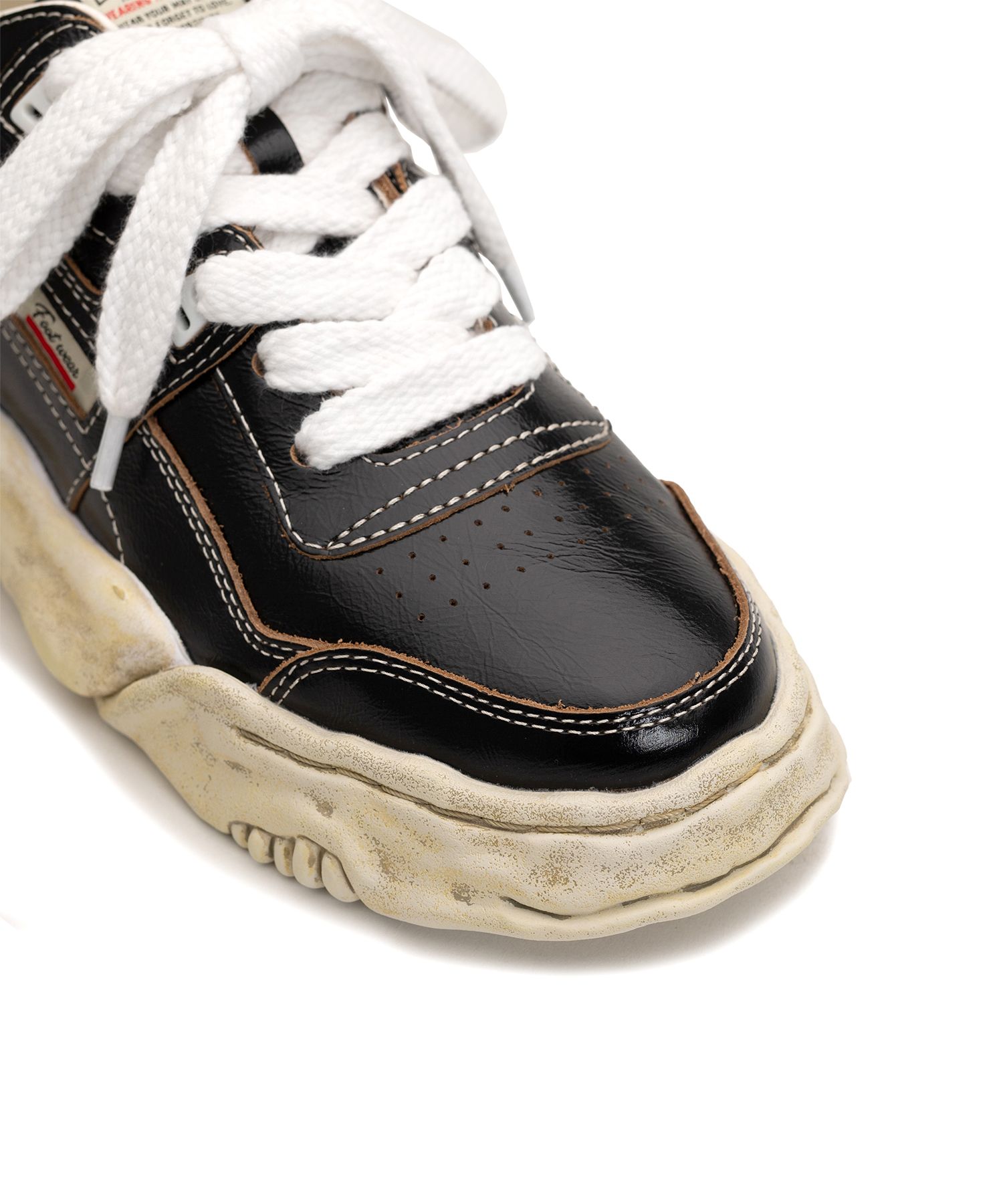 "PARKER" OG Sole Wrinkled Leather Low-top Sneaker