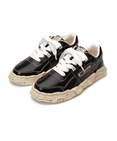 "PARKER" OG Sole Wrinkled Leather Low-top Sneaker