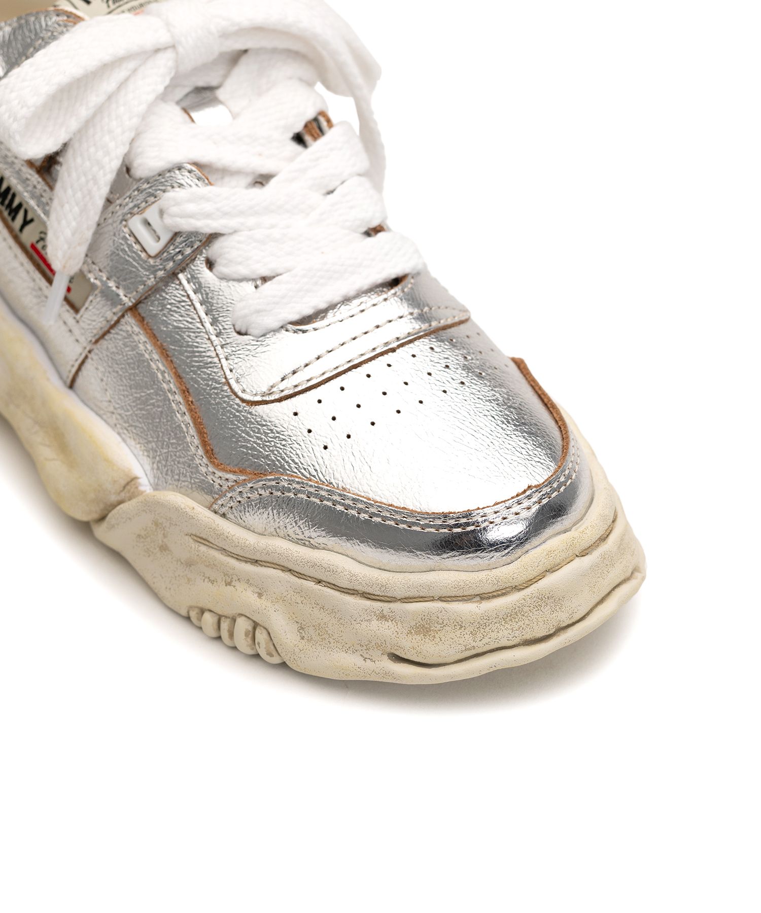 "PARKER" OG Sole Wrinkled Leather Low-top Sneaker