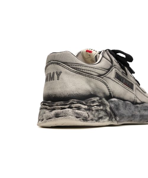 "PARKER" OG Sole Faded Effect Leather Low-top Sneaker