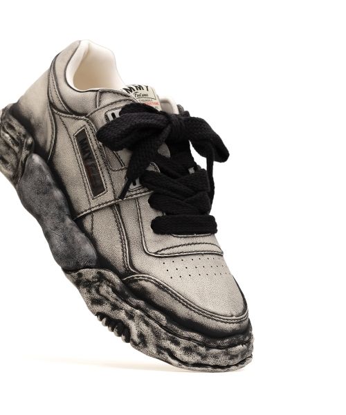 "PARKER" OG Sole Faded Effect Leather Low-top Sneaker