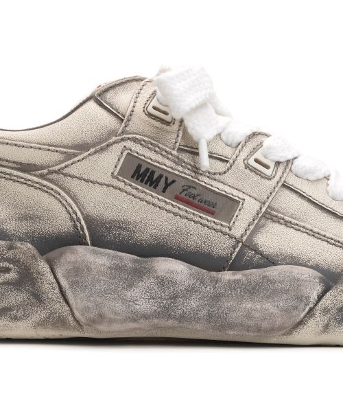 "PARKER" OG Sole Faded Effect Leather Low-top Sneaker