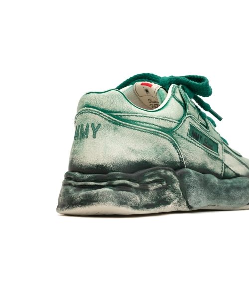 "PARKER" OG Sole Faded Effect Leather Low-top Sneaker