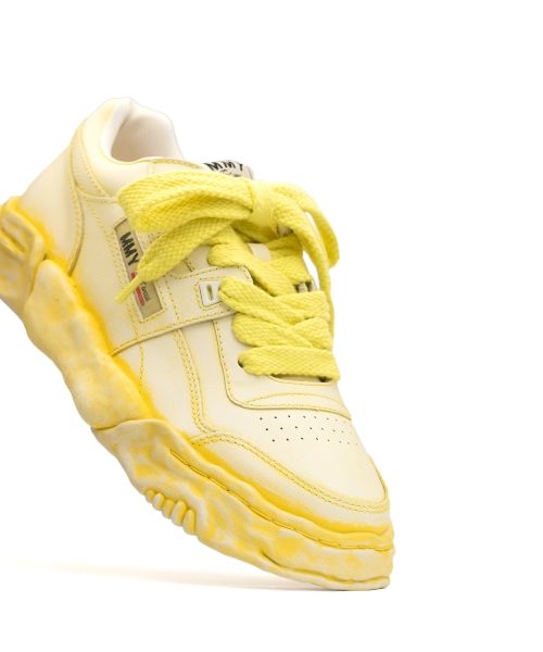 "PARKER" OG Sole Faded Effect Leather Low-top Sneaker