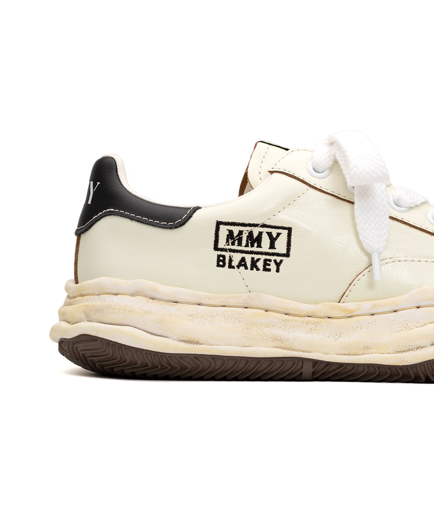 "BLAKEY" OG Sole Wrinkled Leather Low-top Sneaker