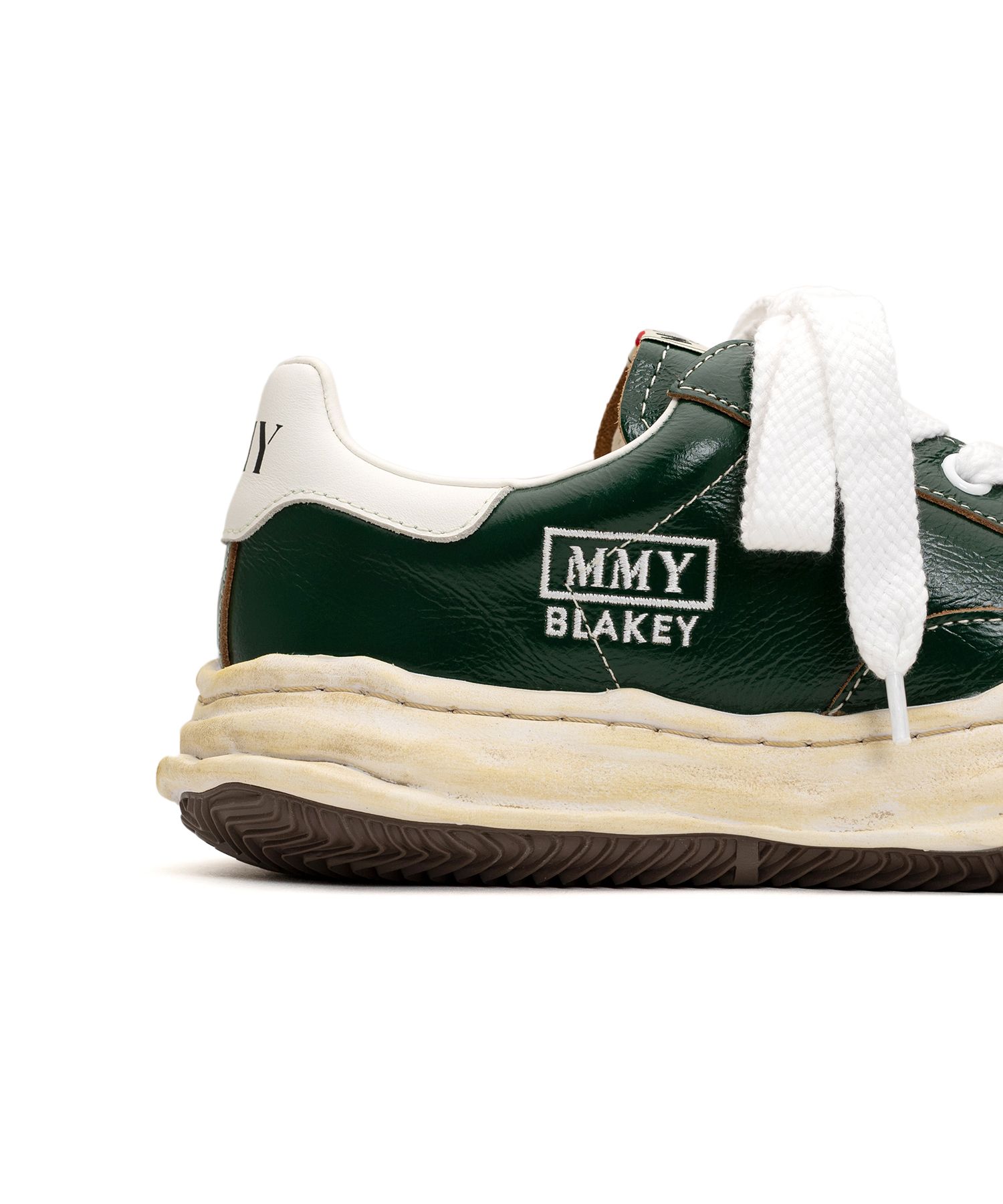 "BLAKEY" OG Sole Wrinkled Leather Low-top Sneaker