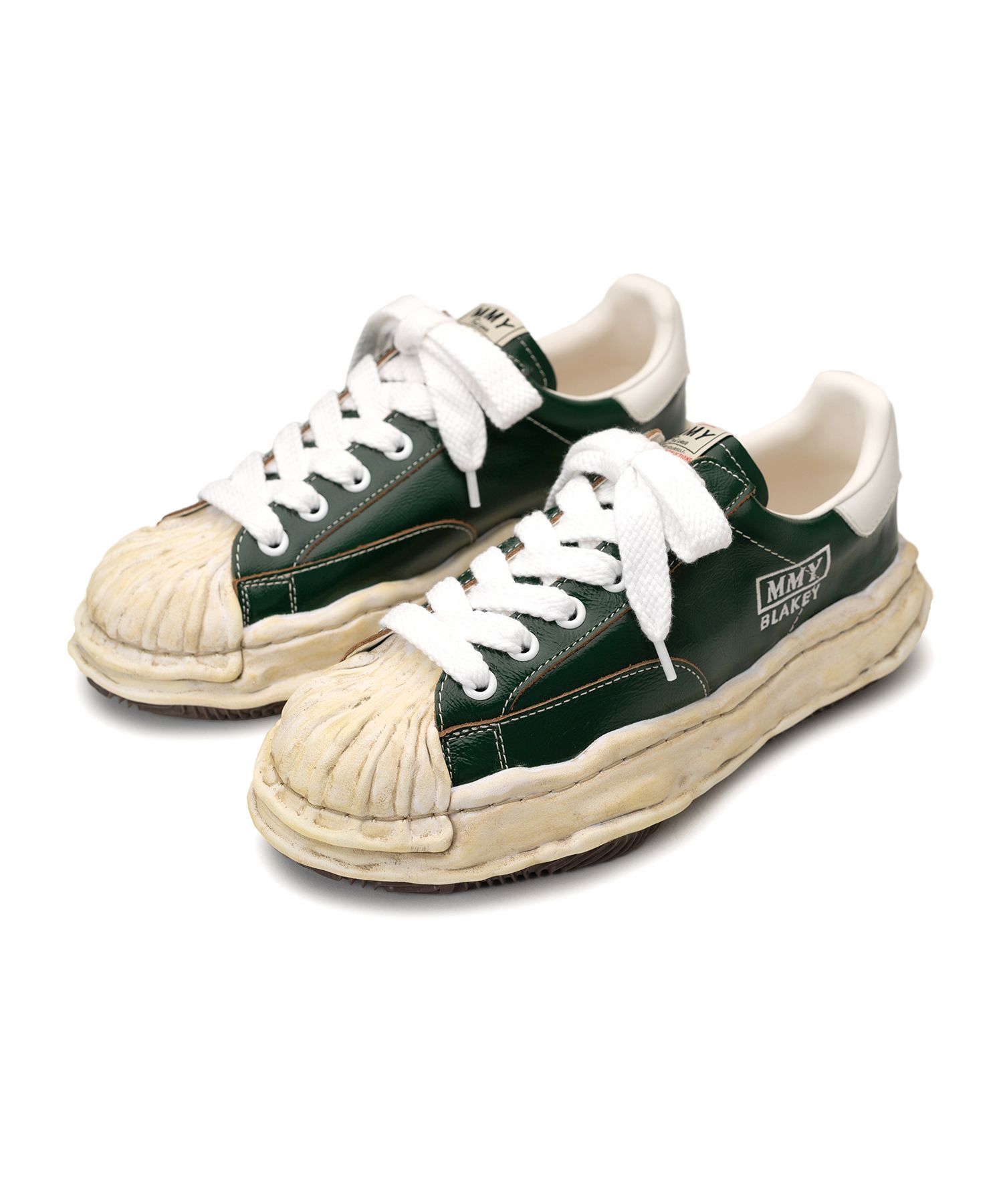 "BLAKEY" OG Sole Wrinkled Leather Low-top Sneaker