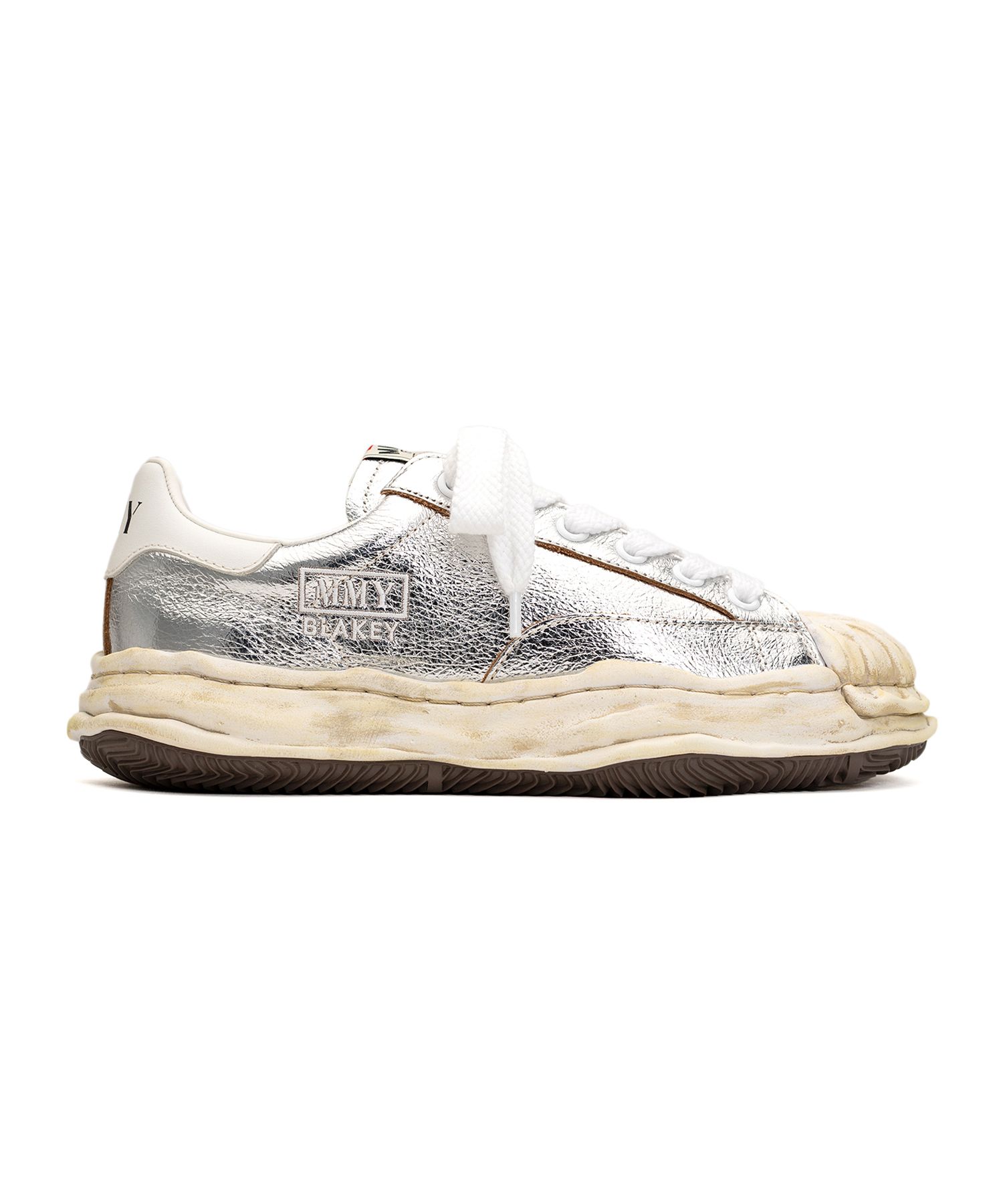 "BLAKEY" OG Sole Wrinkled Leather Low-top Sneaker