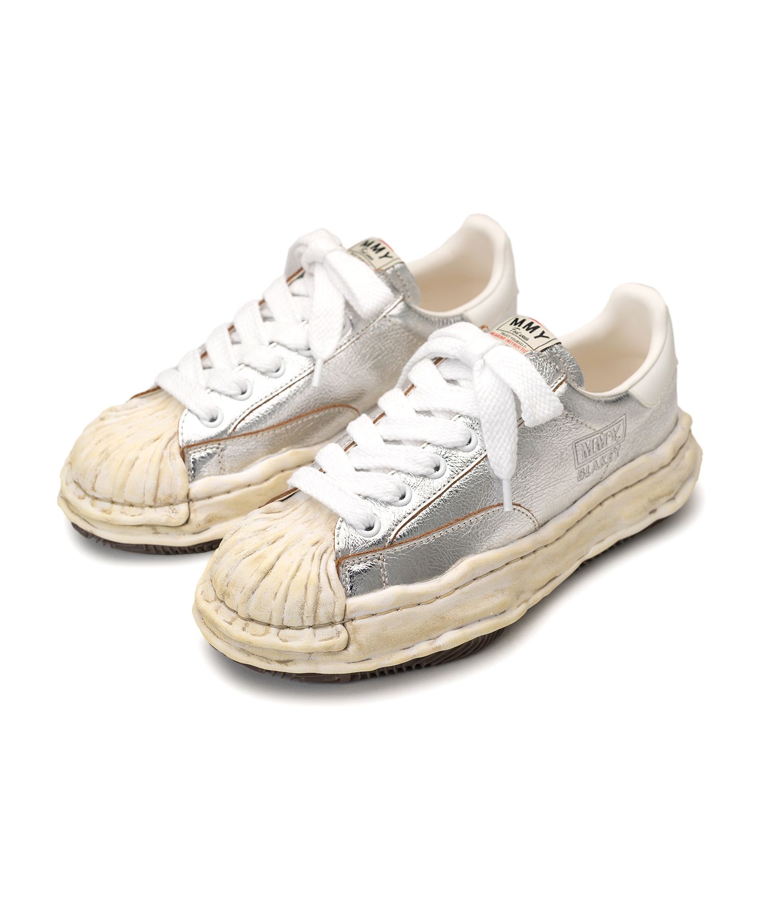 "BLAKEY" OG Sole Wrinkled Leather Low-top Sneaker