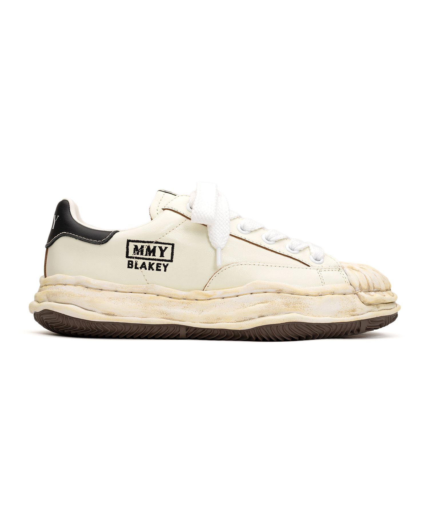 "BLAKEY" OG Sole Wrinkled Leather Low-top Sneaker