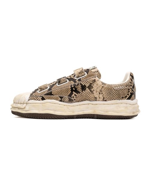 "BLAKEY" OG Sole Python Printed Leather Low-top Sneaker