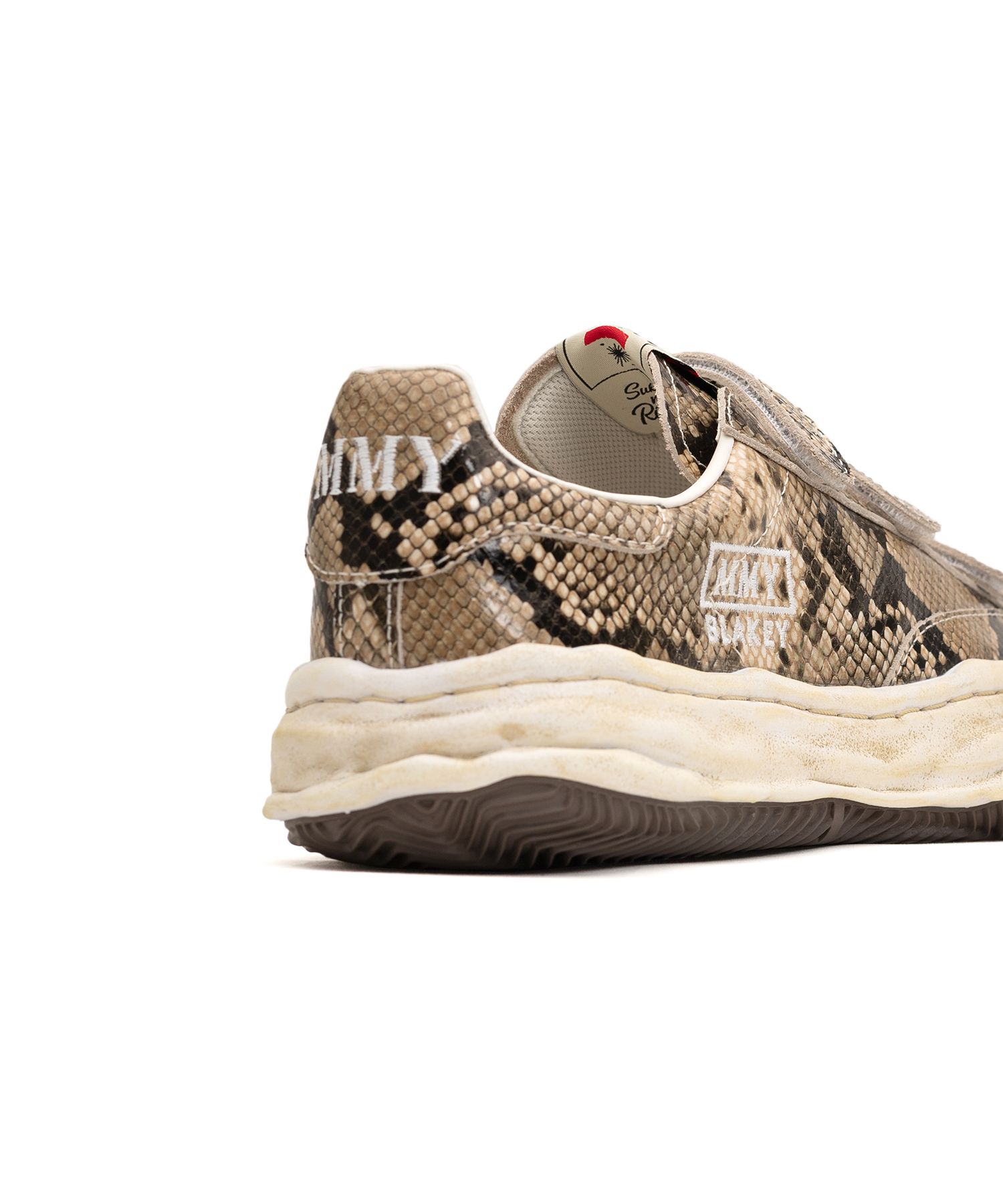 "BLAKEY" OG Sole Python Printed Leather Low-top Sneaker