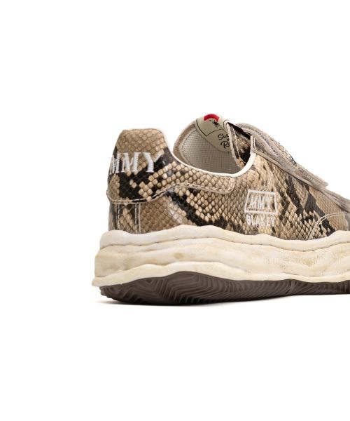 "BLAKEY" OG Sole Python Printed Leather Low-top Sneaker