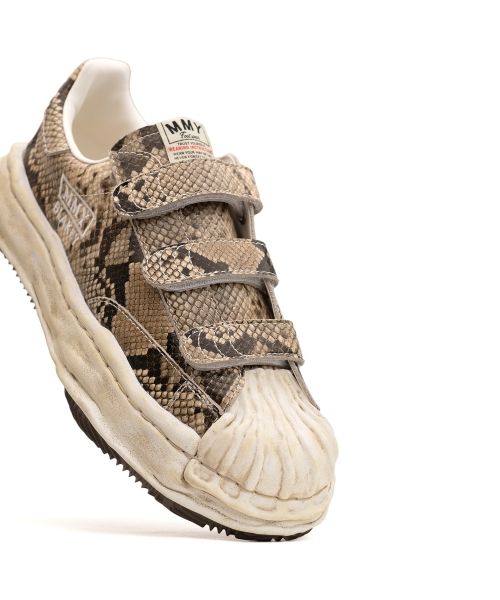 "BLAKEY" OG Sole Python Printed Leather Low-top Sneaker