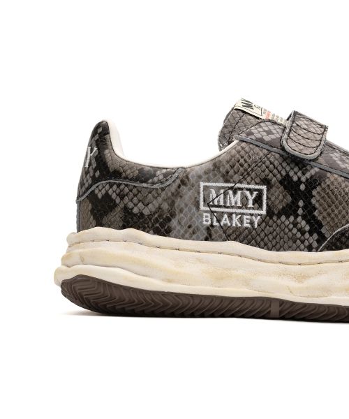 "BLAKEY" OG Sole Python Printed Leather Low-top Sneaker