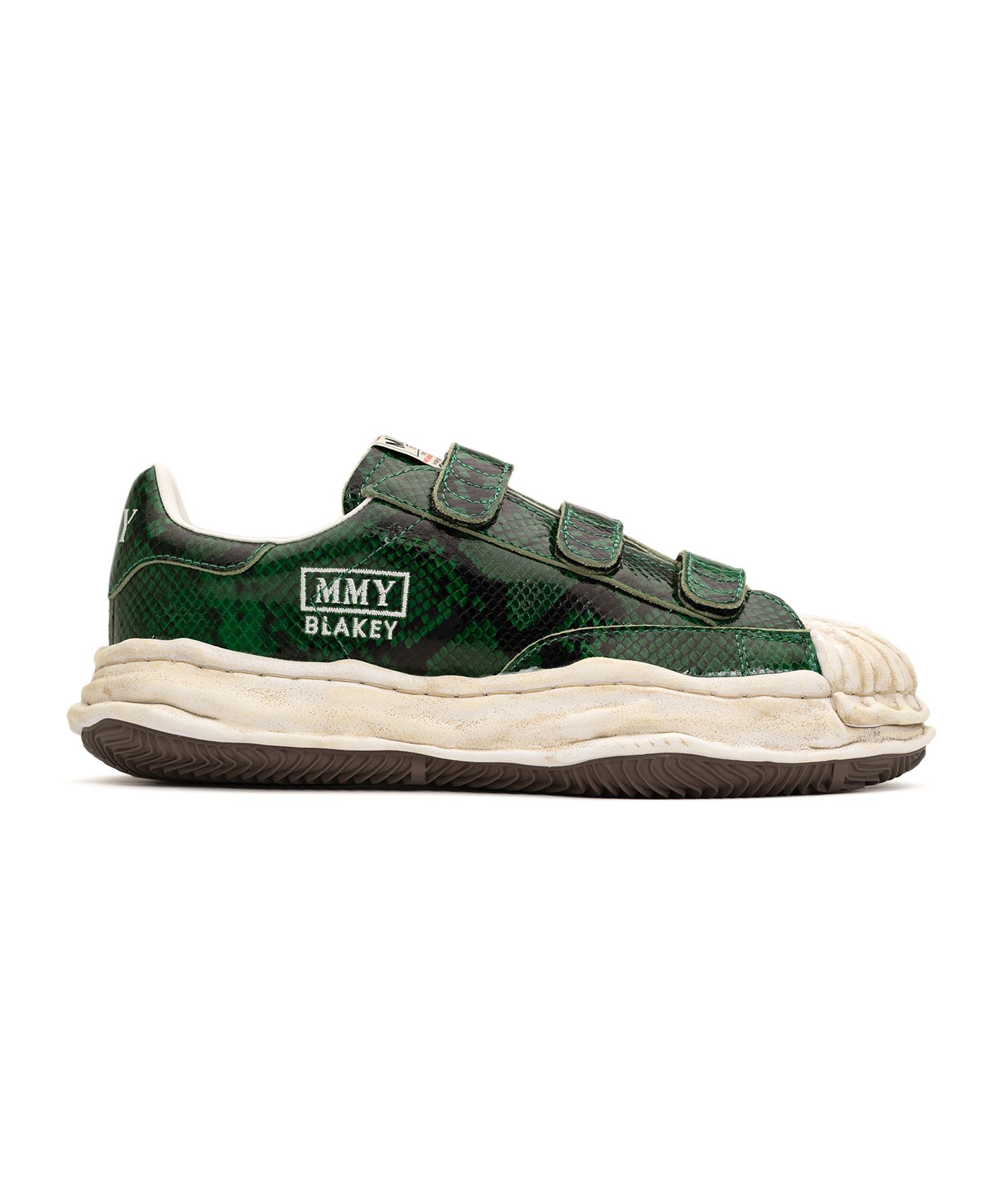 "BLAKEY" OG Sole Python Printed Leather Low-top Sneaker