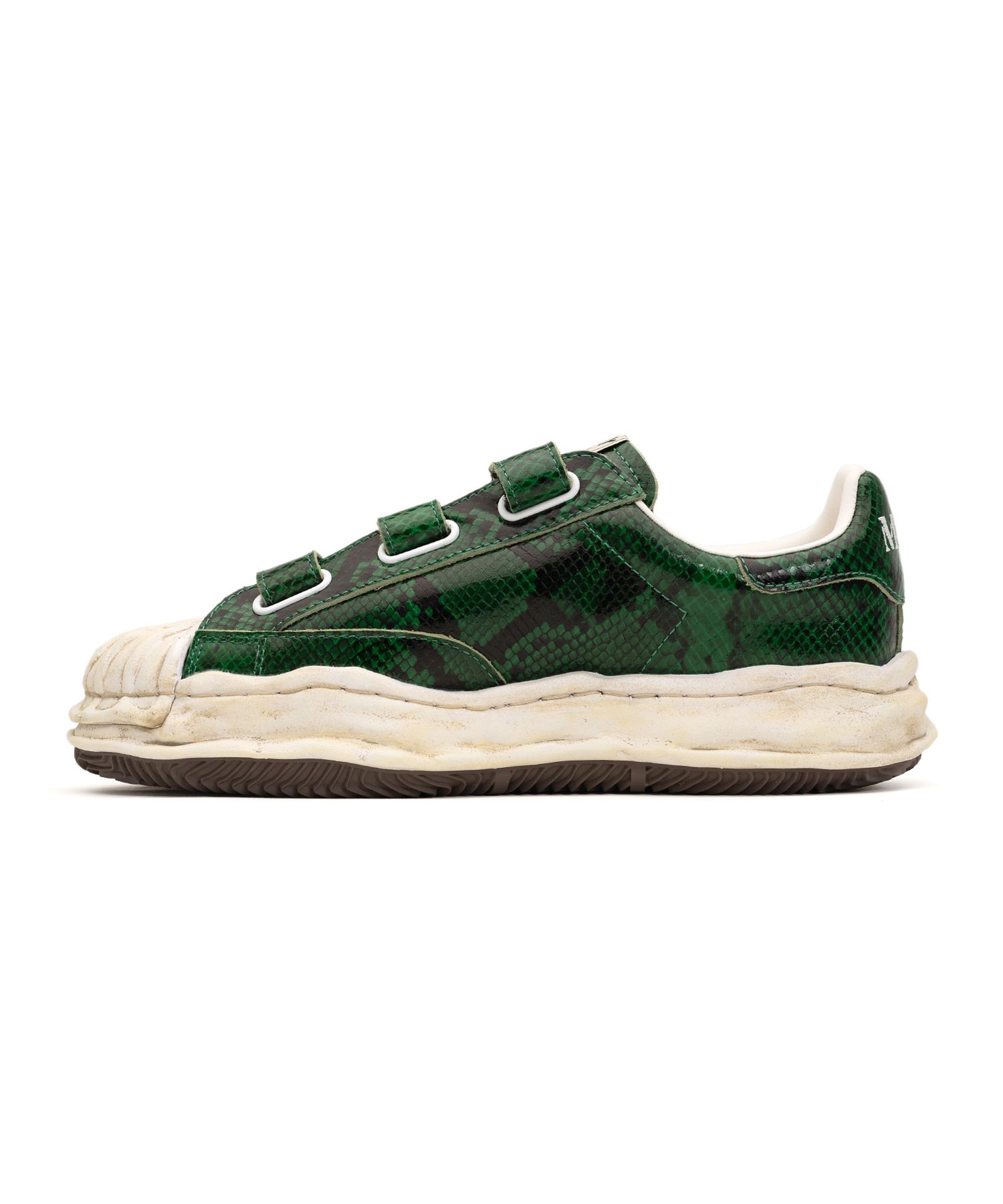 "BLAKEY" OG Sole Python Printed Leather Low-top Sneaker