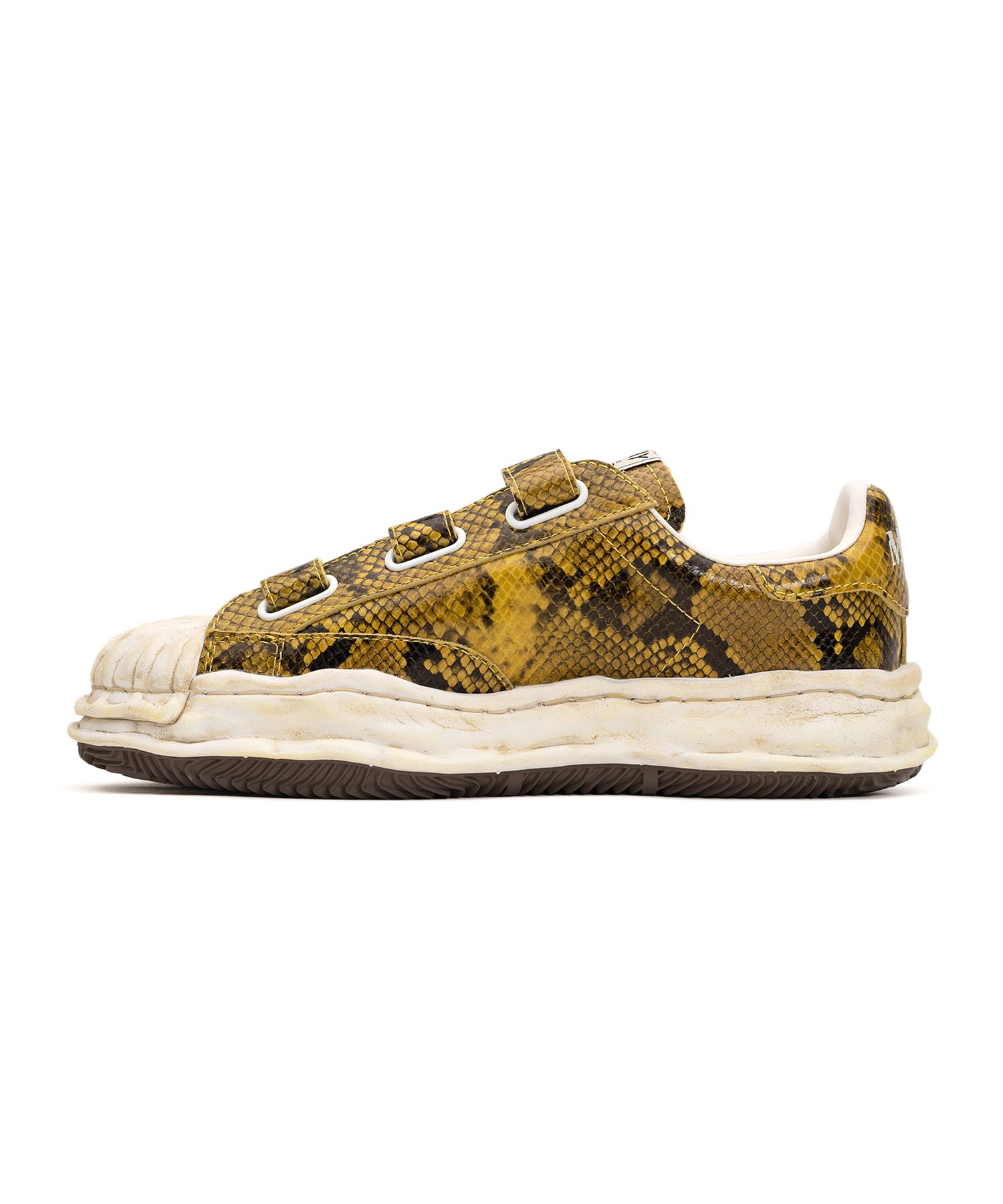 "BLAKEY" OG Sole Python Printed Leather Low-top Sneaker