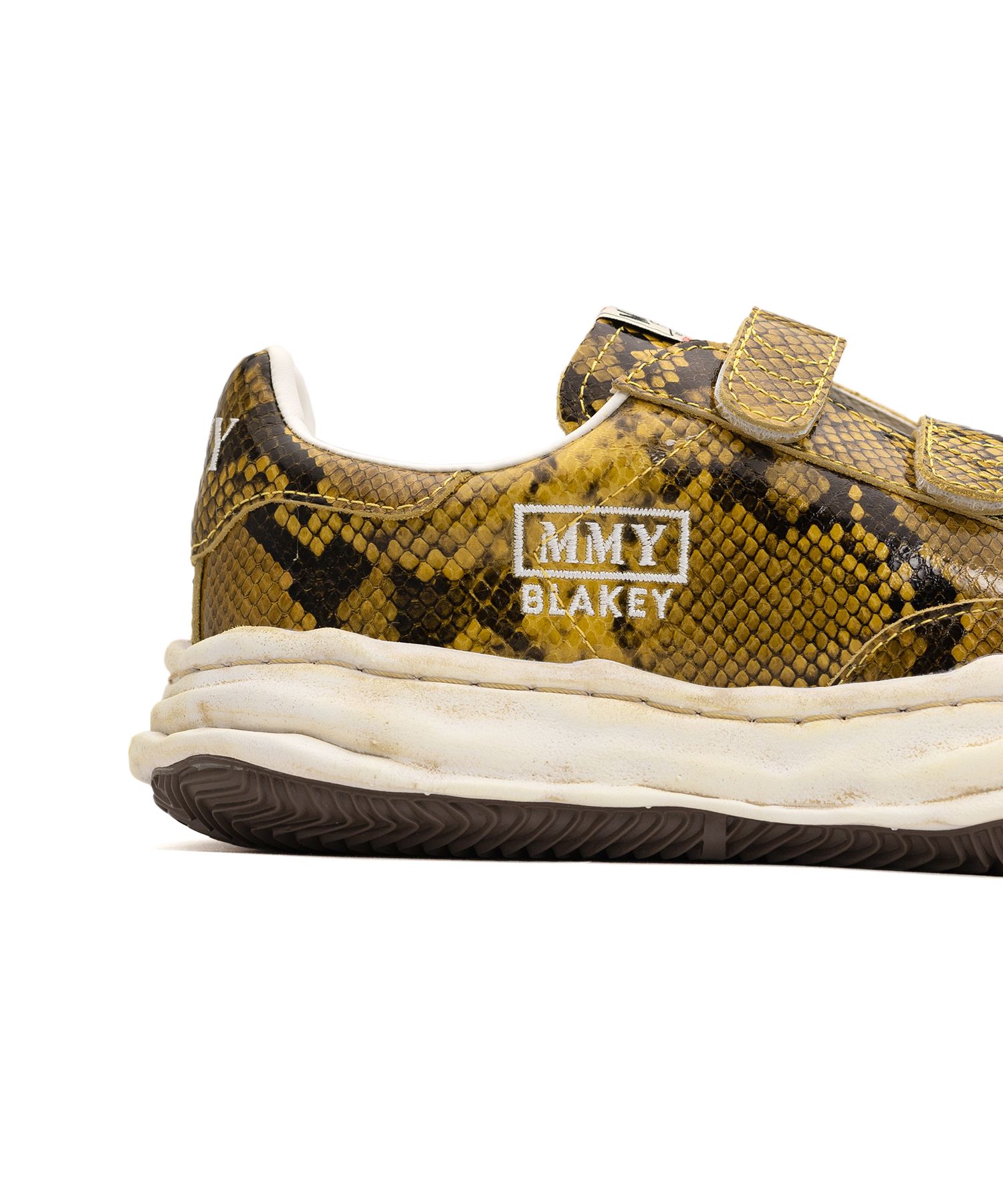 "BLAKEY" OG Sole Python Printed Leather Low-top Sneaker
