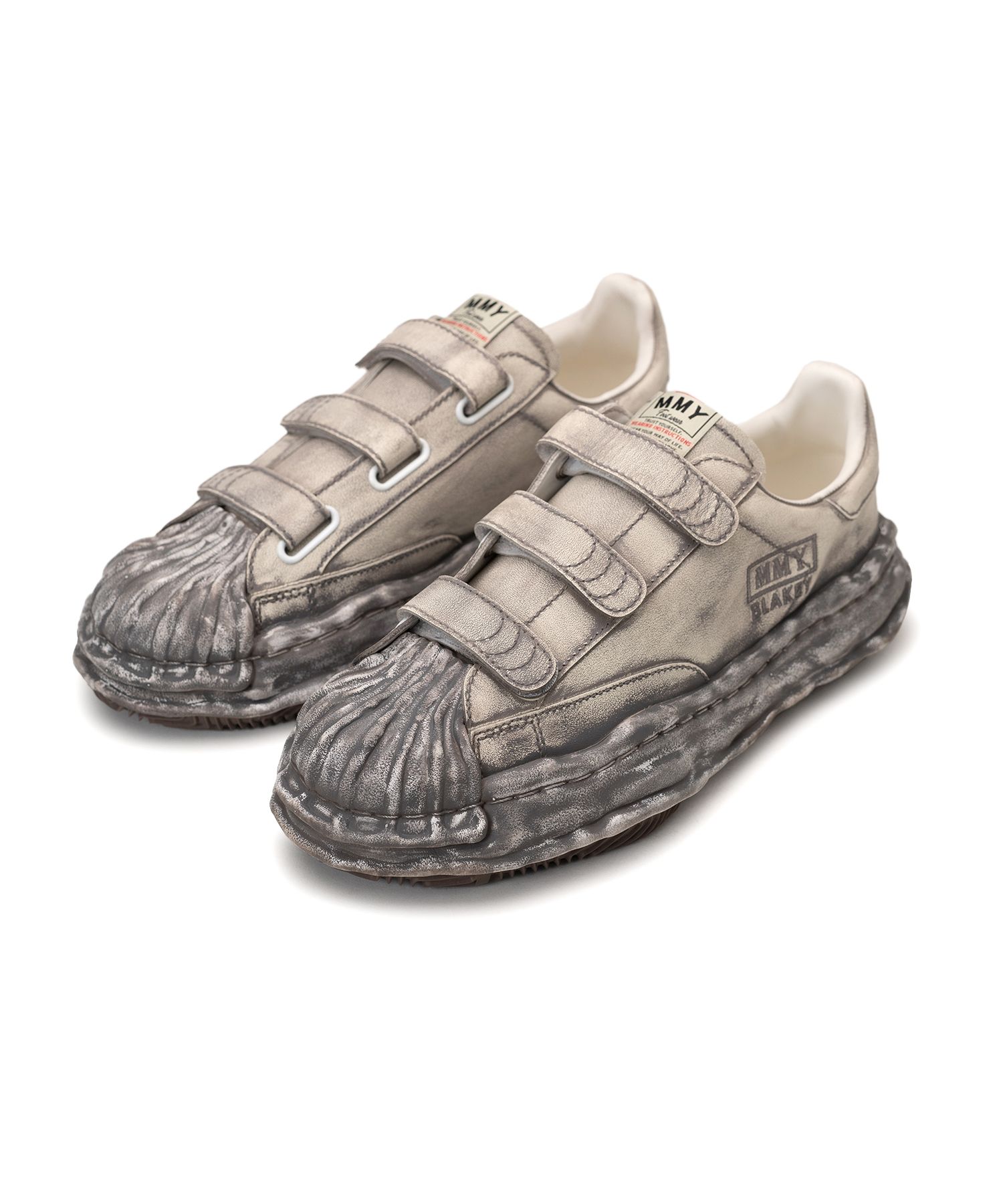 【EXCLUSIVE EDITION】"BLAKEY" OG Sole Faded Leather Low-top Sneaker