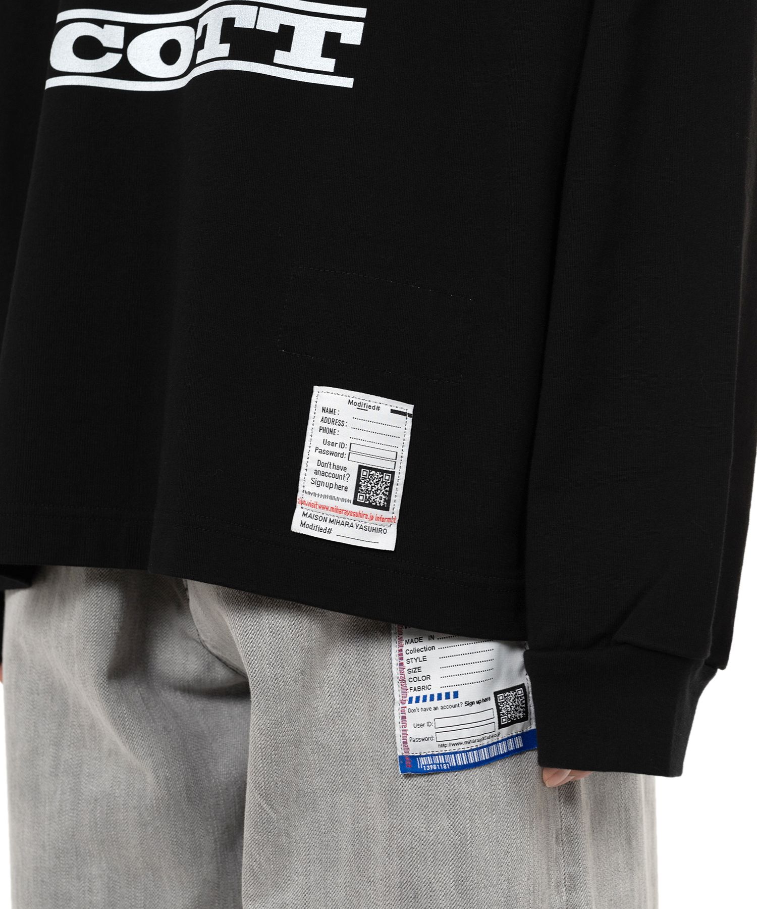 [ミハラヤスヒロ]SCOTT Printed Long Sleeve T-shirt 要在庫確認 Maison MIHARA YASUHIRO ONLINE STORE（ミハラヤスヒロ