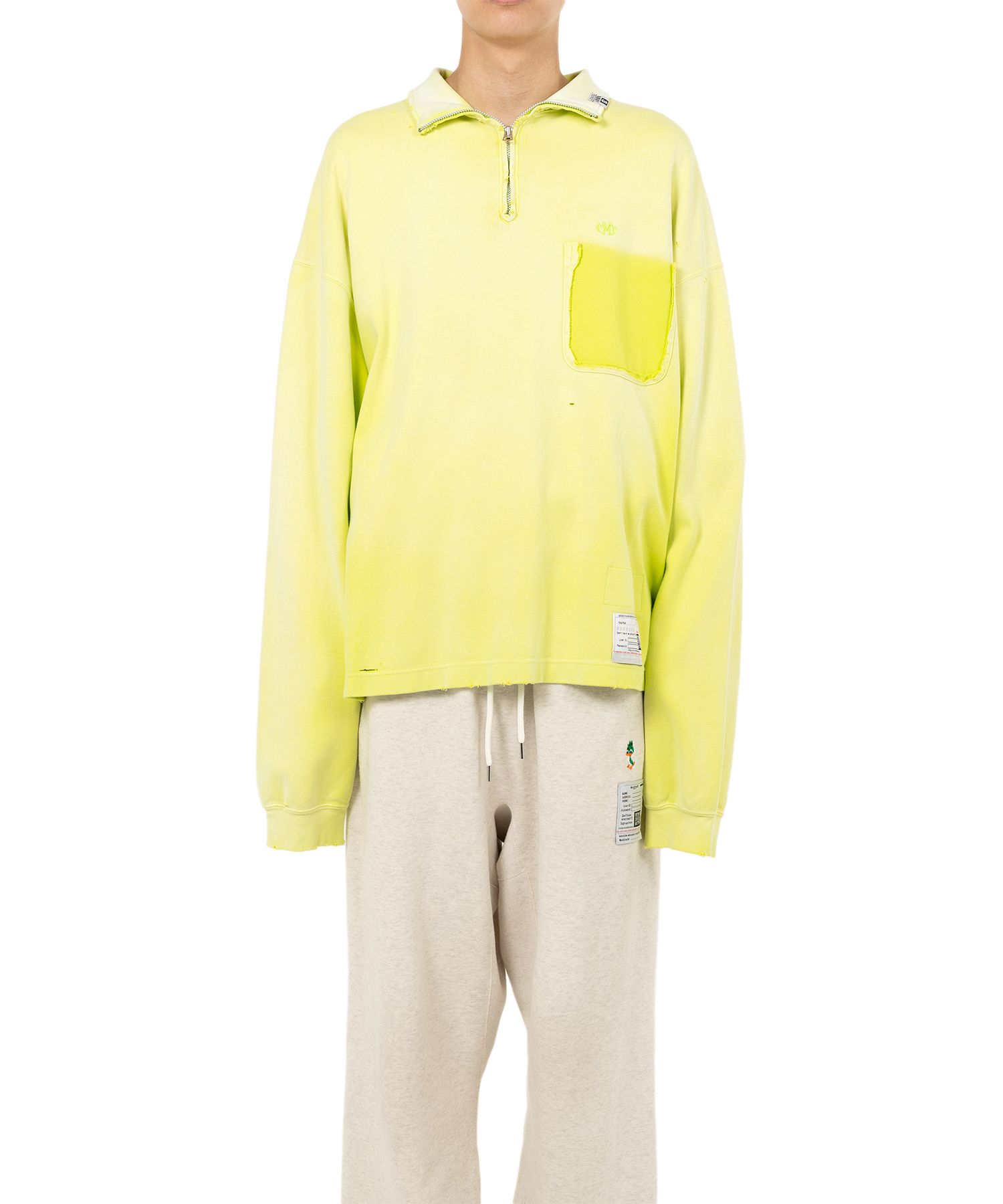 ★MIHARAYASUHIRO★サン フェイデッド ライク フーディー Maison MIHARA YASUHIRO 【メゾンミハラヤスヒロ】Sun-Faded