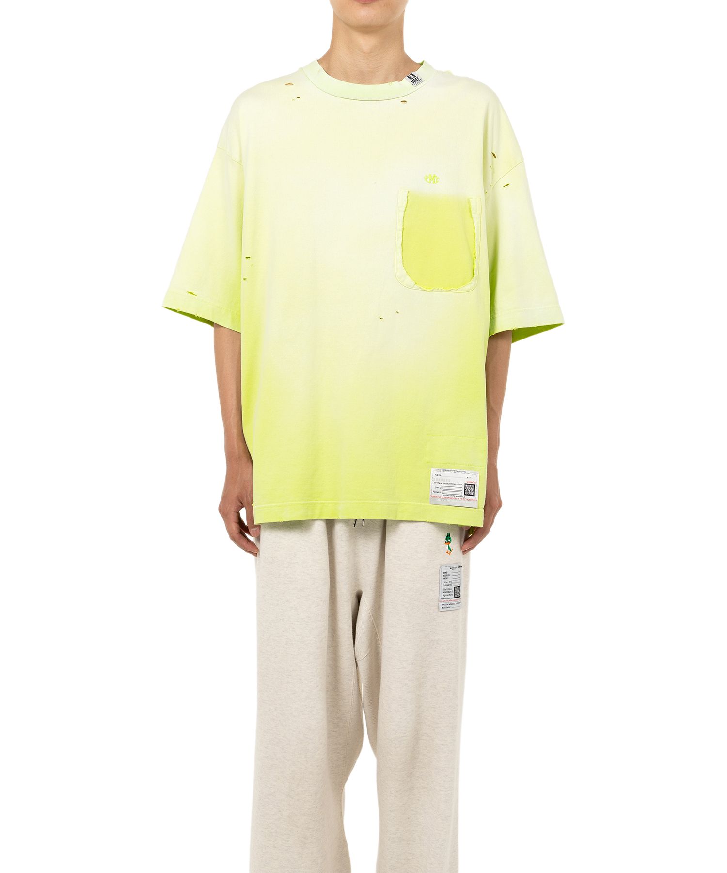 【MIHARA YASUHIRO】Sun Faded Like Crop Tシャツ 全３色 Maison MIHARA YASUHIRO ONLINE STORE（ミハラヤスヒロ