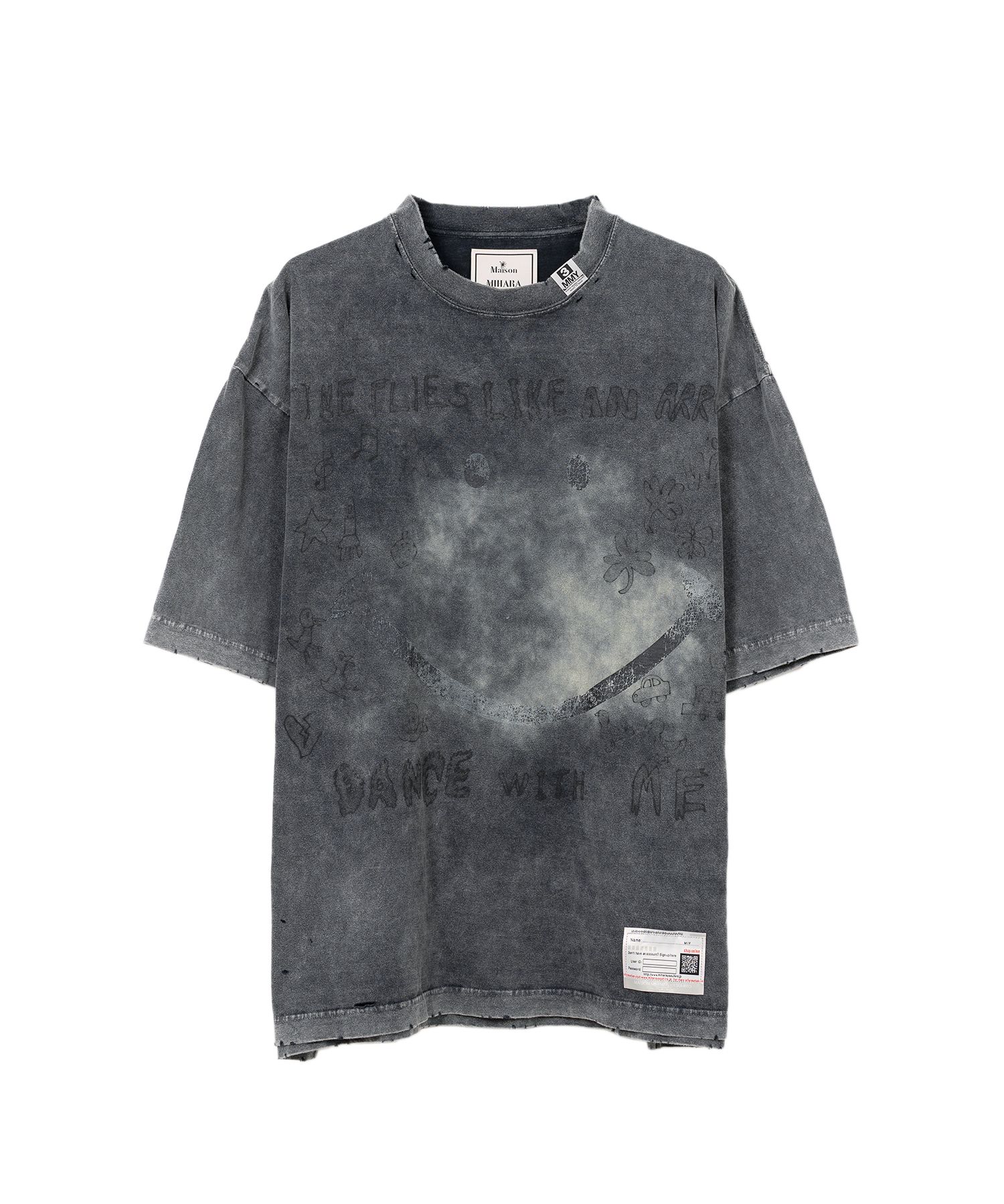 【MIHARAYASUHIRO】Smily Face Printed リンガーTシャツ 全３色 Maison MIHARA YASUHIRO ONLINE STORE（ミハラヤスヒロ