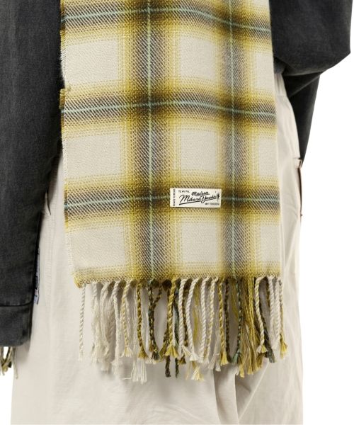 Ombre Check Scarf