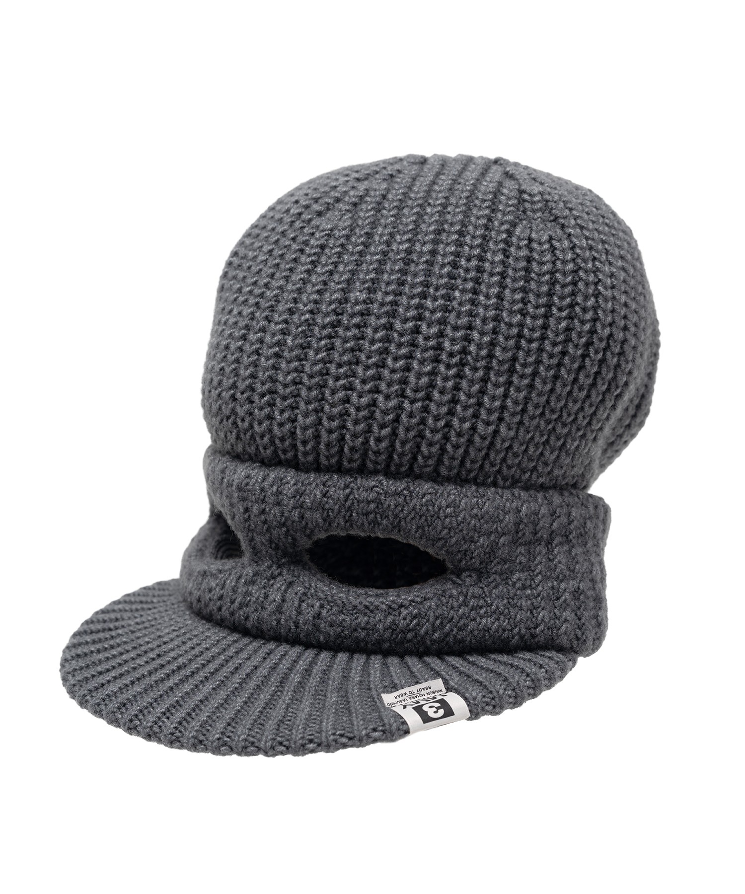 Masked Visor Knit Cap