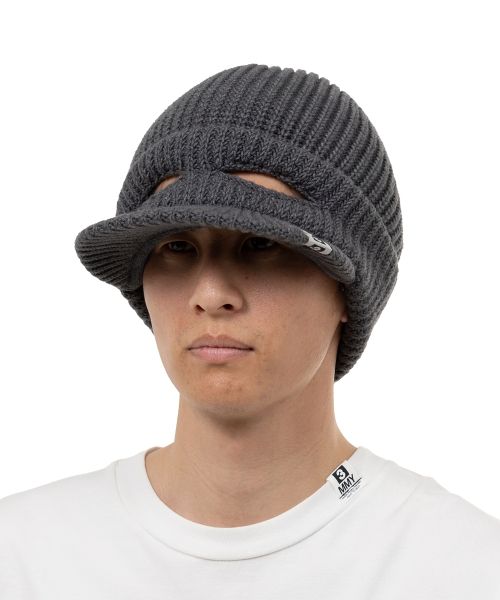 Masked Visor Knit Cap