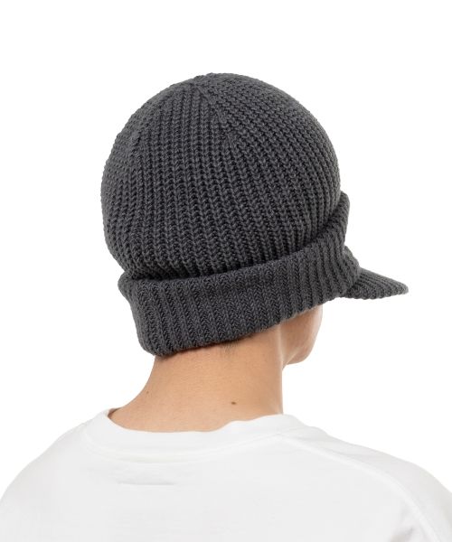Masked Visor Knit Cap
